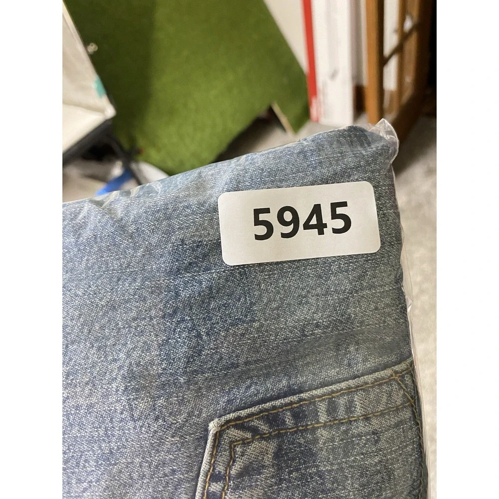 Levis 569 Jean Shorts Mens 38 Workwear Denim Relaxed Fit Wide Leg Work Skater